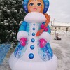 Надувная Снегурочка Новогодняя - Производственное предприятие АЭРО - Пневмокаркасные шатры и палатки,  надувные рекламные конструкции, надувные сцены, арки  и пневмокостюмы
