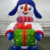 Надувная фигура  Снеговик в ушанке с подарком - Производственное предприятие АЭРО - Пневмокаркасные шатры и палатки,  надувные рекламные конструкции, надувные сцены, арки  и пневмокостюмы