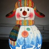 Надувная фигура  Снеговик с оленями - Производственное предприятие АЭРО - Пневмокаркасные шатры и палатки,  надувные рекламные конструкции, надувные сцены, арки  и пневмокостюмы
