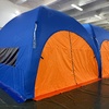 Надувной шатёр с вшитыми стенками, "Сине-оранжевый" - Производственное предприятие АЭРО - Пневмокаркасные шатры и палатки,  надувные рекламные конструкции, надувные сцены, арки  и пневмокостюмы