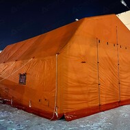 Пневмокаркасное укрытие для обслуживания спецтехники 9м.*8м.*4,4 - Производственное предприятие АЭРО - Пневмокаркасные шатры и палатки,  надувные рекламные конструкции, надувные сцены, арки  и пневмокостюмы