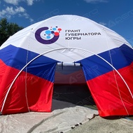 Арочный шатёр с надувным каркасом 10х10м для презентаций и event событий - Производственное предприятие АЭРО - Пневмокаркасные шатры и палатки,  надувные рекламные конструкции, надувные сцены, арки  и пневмокостюмы