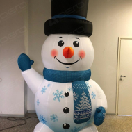 Надувная фигура "Снеговик в цилиндре" - Производственное предприятие АЭРО - Пневмокаркасные шатры и палатки,  надувные рекламные конструкции, надувные сцены, арки  и пневмокостюмы