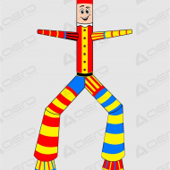 Танцующий Аэромен "Петрушка" №2 для оформления Масленицы - Производственное предприятие АЭРО - Пневмокаркасные шатры и палатки,  надувные рекламные конструкции, надувные сцены, арки  и пневмокостюмы