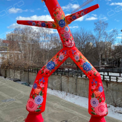 Надувной Аэромен "ГОРОДЕЦКАЯ РОСПИСЬ" - Производственное предприятие АЭРО - Пневмокаркасные шатры и палатки,  надувные рекламные конструкции, надувные сцены, арки  и пневмокостюмы