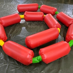 Командный аттракцион КАНАТ-СОСИСКА - Производственное предприятие АЭРО - Пневмокаркасные шатры и палатки,  надувные рекламные конструкции, надувные сцены, арки  и пневмокостюмы