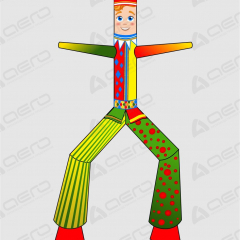 Надувной Аэромен "Петрушка" №1 для праздников и рекламы - Производственное предприятие АЭРО - Пневмокаркасные шатры и палатки,  надувные рекламные конструкции, надувные сцены, арки  и пневмокостюмы