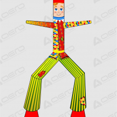 Надувной Аэромен на Масленицу "Петрушка" №3 - Производственное предприятие АЭРО - Пневмокаркасные шатры и палатки,  надувные рекламные конструкции, надувные сцены, арки  и пневмокостюмы