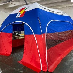 Надувной шатёр "Триколор" прямоугольной формы - Производственное предприятие АЭРО - Пневмокаркасные шатры и палатки,  надувные рекламные конструкции, надувные сцены, арки  и пневмокостюмы