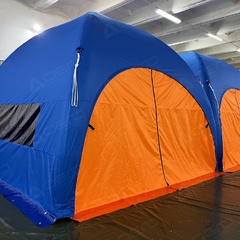 Надувной шатёр с вшитыми стенками, "Сине-оранжевый" - Производственное предприятие АЭРО - Пневмокаркасные шатры и палатки,  надувные рекламные конструкции, надувные сцены, арки  и пневмокостюмы