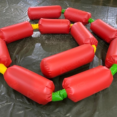 Командный аттракцион КАНАТ-СОСИСКА - Производственное предприятие АЭРО - Пневмокаркасные шатры и палатки,  надувные рекламные конструкции, надувные сцены, арки  и пневмокостюмы