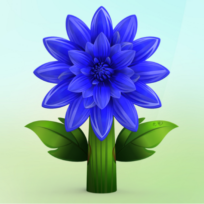 Надувной цветок Хризантема голубая - Производственное предприятие АЭРО - Пневмокаркасные шатры и палатки,  надувные рекламные конструкции, надувные сцены, арки  и пневмокостюмы